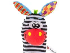 Djurstrumpor baby med skallra 2-pack mjuka polyester CE