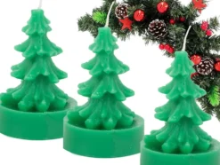 Doftljus julgran 7,5 cm brinntid upp till 5 h blandade färger