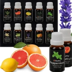Doftoljor 10-pack 15 ml vattenlösliga för diffuser/luftfuktare