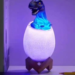 3D RGB LED Lampa Dinosaurie T-REX Nattlampa