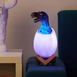 3D RGB LED Lampa Dinosaurie T-REX Nattlampa