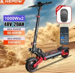 Dual Motor El scooter Ebike K2 Master - 2000W 50km/h - Offroad - 48V 20Ah ebike escooter elscooter elsparkcykel