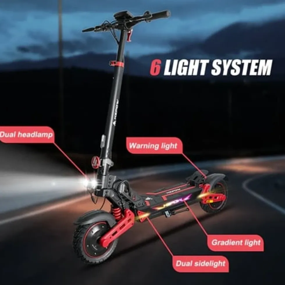 Dual Motor El scooter Ebike K2 Master - 2000W 50km/h - Offroad - 48V 20Ah ebike escooter elscooter elsparkcykel