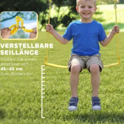 Dubbelgunga med ram, inklusive näsgunga, remgunga, justerbart rep, för åldrarna 3-8, flerfärgad