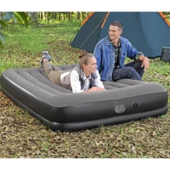 Dubbel luftmadrass 203x152x36 cm TriTech med USB-pump och kudde