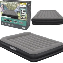 Dubbel luftmadrass 203x152x36 cm TriTech med USB-pump och kudde