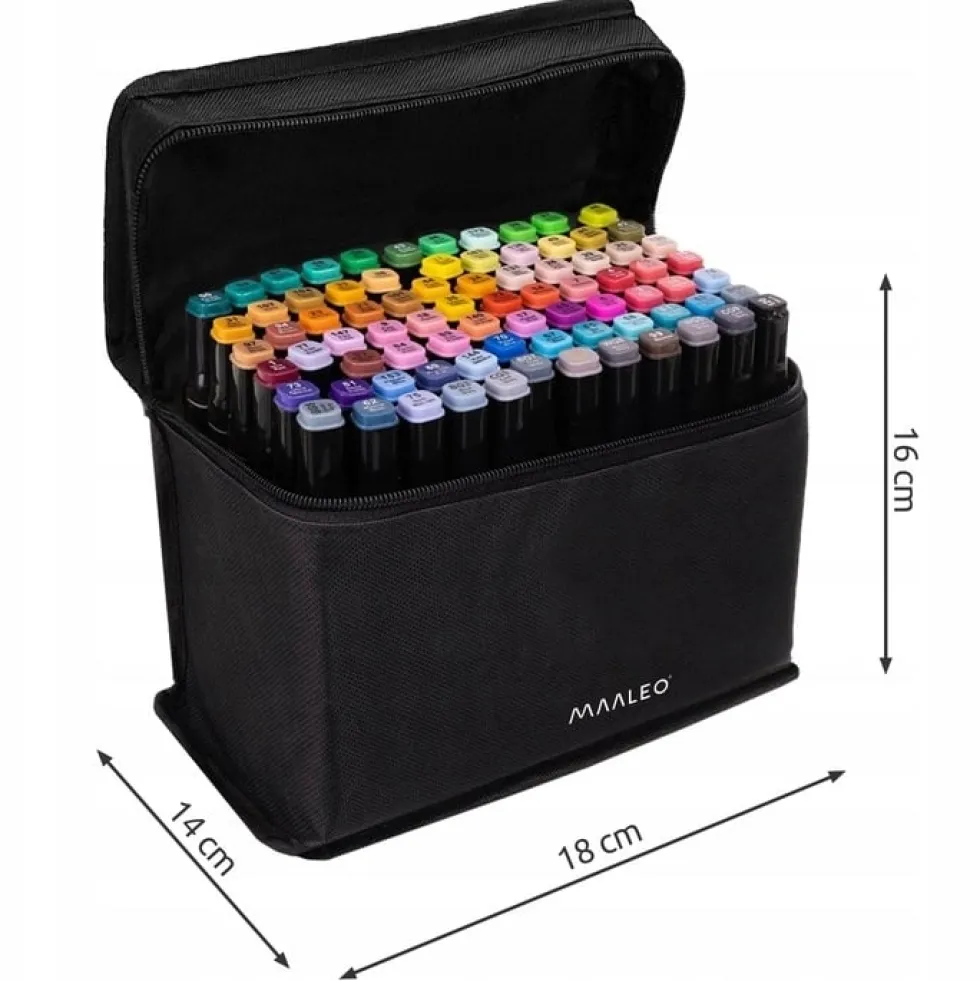 Dubbelsidiga Tuschpennor / Färgpennor 80-pack
