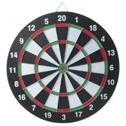 Dubbelsidig darttavla med 6 pilar