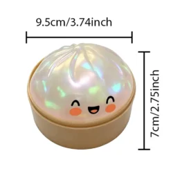 Dumpling Squishy Stressboll – Mjuk klämleksak för stress & ångest