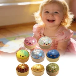 Dumpling Squishy Stressboll – Mjuk klämleksak för stress & ångest