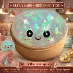 Dumpling Squishy Stressboll – Mjuk klämleksak för stress & ångest