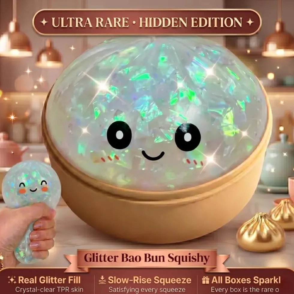 Dumpling Squishy Stressboll – Mjuk klämleksak för stress & ångest