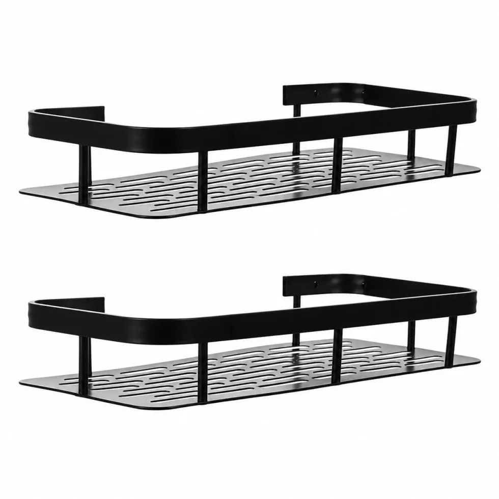 Duschhyllor i aluminium för badrum 2-pack