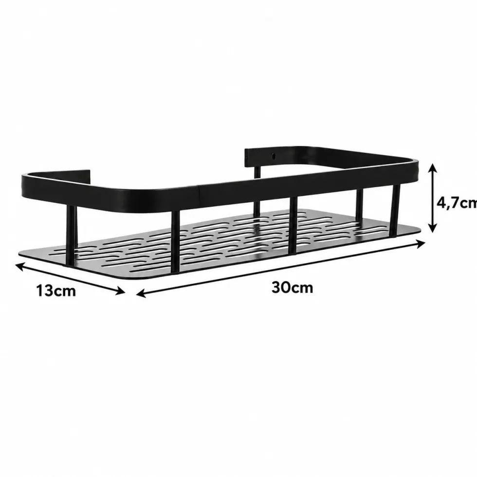 Duschhyllor i aluminium för badrum 2-pack