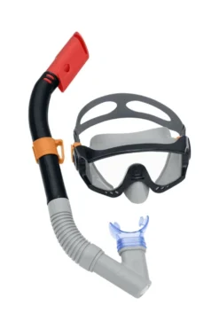 Dykset mask snorkel fenor 41-46, härdat glas, UV-skydd, 14+