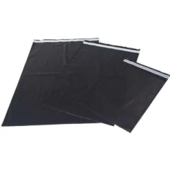 E-handelspåsar ogenomskinliga svarta 25x35 cm 50 st MDPE/LDPE