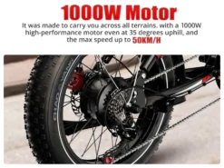 2026 - Elcykel - Ebike - S8 OOK-TEK 1000W 48V 17.5ah - 45km