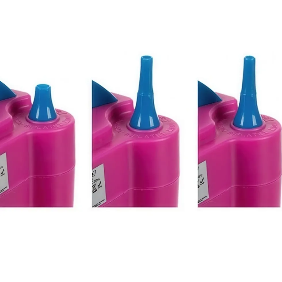 Elektrisk ballongpump med dubbelmunstycke 600 W