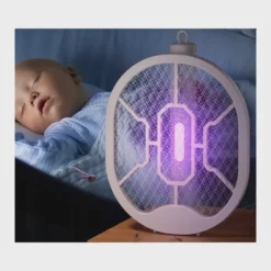 Elektrisk Flugdödare & Myggracket USB – UV-Lampa & Fällbar Design
