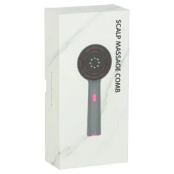 Elektrisk hårbottenmassager infraröd värme 3 lägen USB-C röd