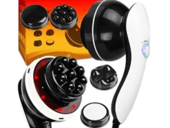 Elektrisk kroppsmassager med 8 massagehuvuden