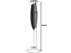 Elektrisk mjölkskummare med ställ för kaffe
