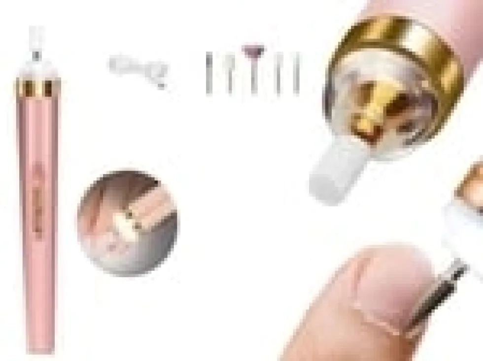 Elektrisk Nagelfil med 5 sliphuvuden