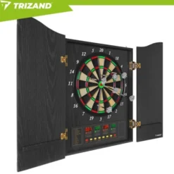 Elektronisk darttavla 45 cm med ljud/ljus, flera spel, batteri/adapter