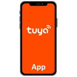 Elektroniskt dörrlås med fingeravtryck, kod, app & nyckel svart