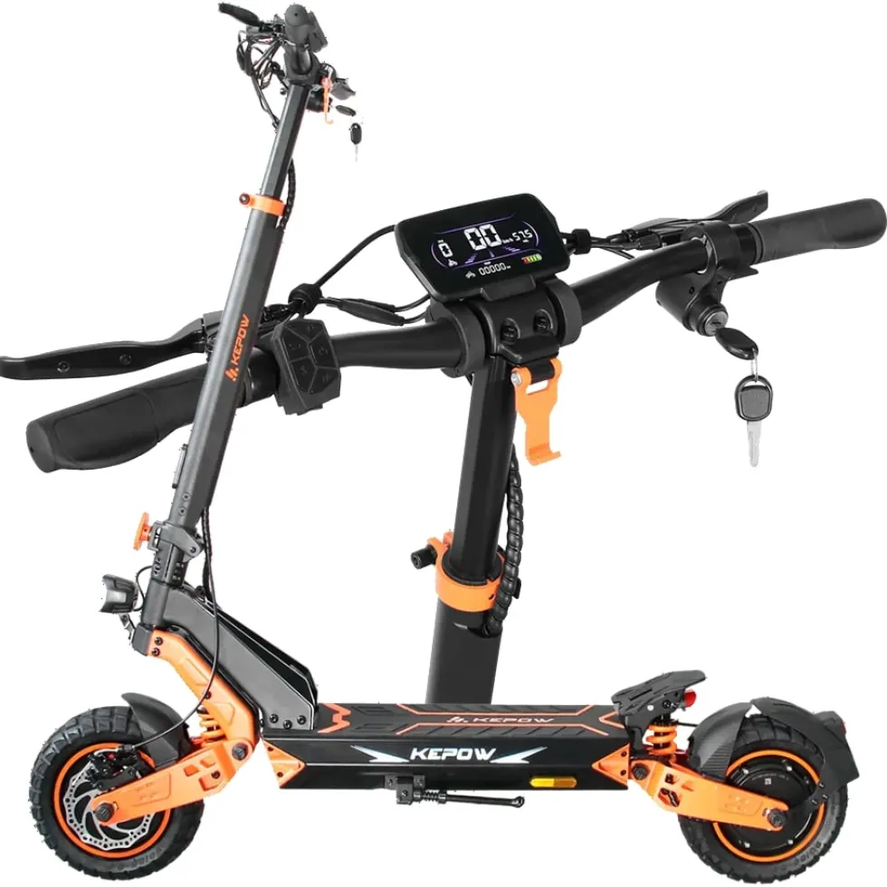 Elscooter Ebike K3 Master - Dual Motor 2400W 65km/h - 100KM - 52V 25Ah elsparkcykel ebike escooter