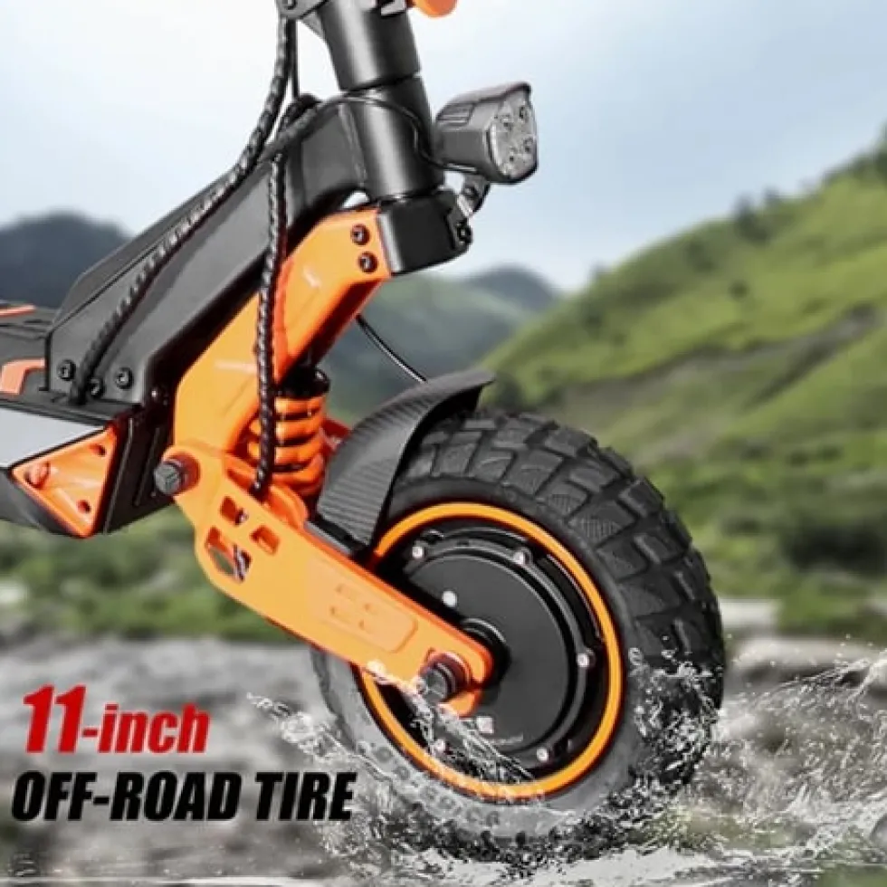 Elscooter Ebike K3 Master - Dual Motor 2400W 65km/h - 100KM - 52V 25Ah elsparkcykel ebike escooter