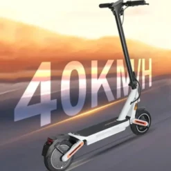 Elscooter Elkick E12 500W - 40km/h - Hopfällbar Elsparkcykel - 10 tum - Vit escooter ebike
