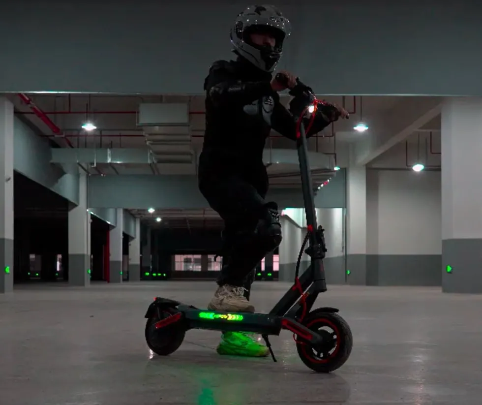 Elscooter Elkick E12 500W - 40km/h - Hopfällbar Elsparkcykel - 10 tum - Grå escooter ebike