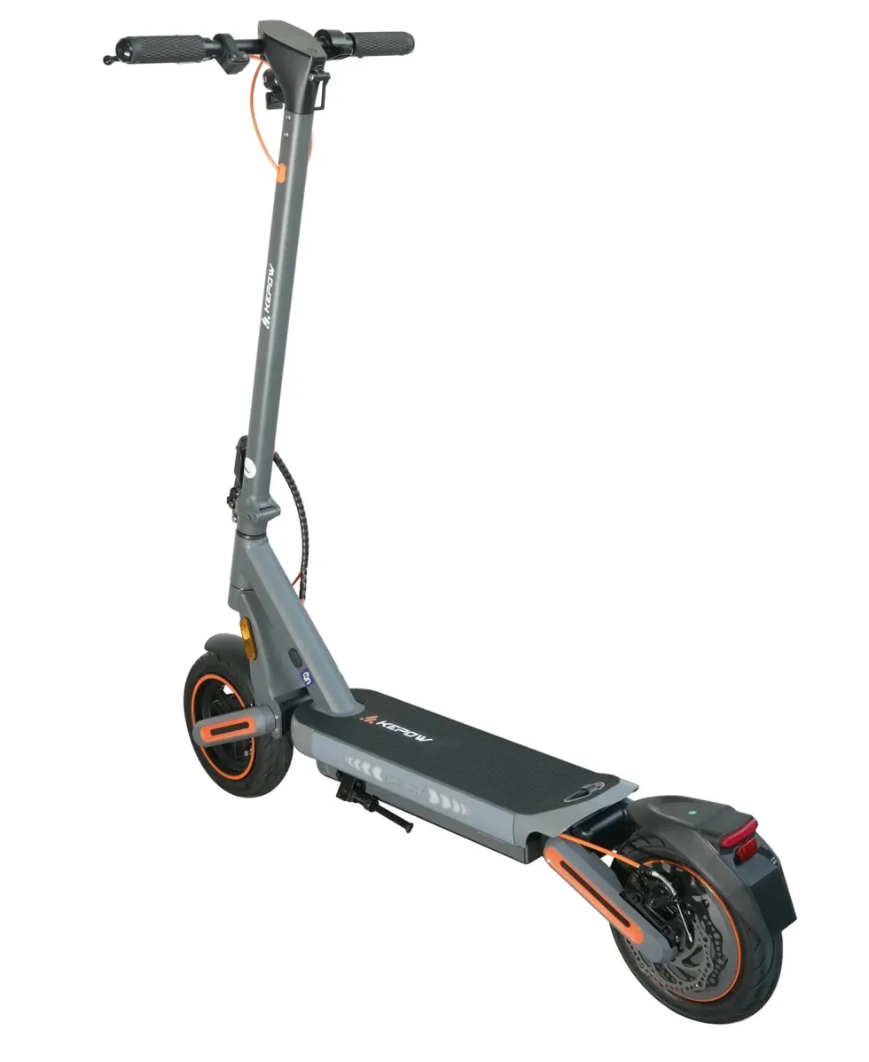 Elscooter Elkick E12 500W - 40km/h - Hopfällbar Elsparkcykel - 10 tum - Grå escooter ebike