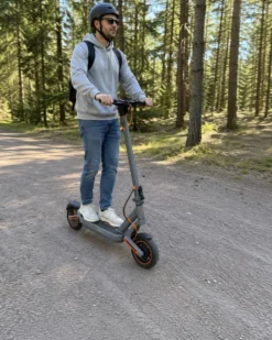 Elscooter Elkick E12 500W - 40km/h - Hopfällbar Elsparkcykel - 10 tum - Grå escooter ebike