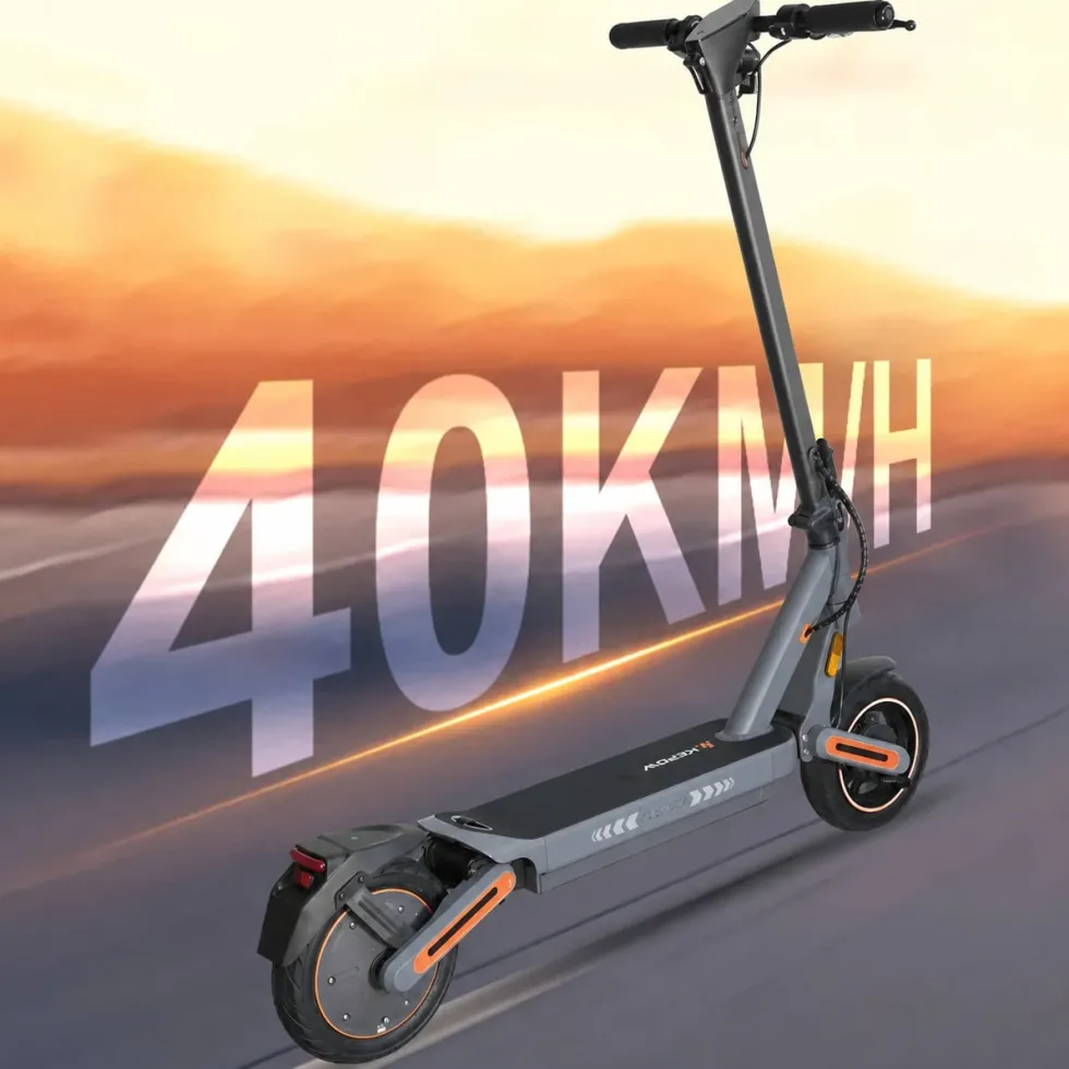 Elscooter Elkick E12 500W - 40km/h - Hopfällbar Elsparkcykel - 10 tum - Grå escooter ebike