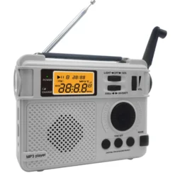 Emergency AM FM-radio Bluetooth spelare Handvevgenerator PowerBank