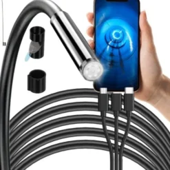 Endoskopkamera till mobil Full HD 1080p 2 m kabel 7,9 mm IP67