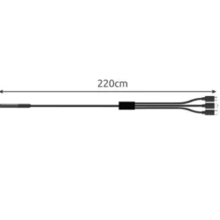 Endoskopkamera till mobil Full HD 1080p 2 m kabel 7,9 mm IP67