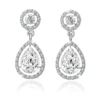 Exklusiva Örhängen Silver diamant glitter