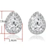 Exklusiva Örhängen Silver diamant glitter