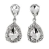 Exklusiva Örhängen Silver diamant glitter