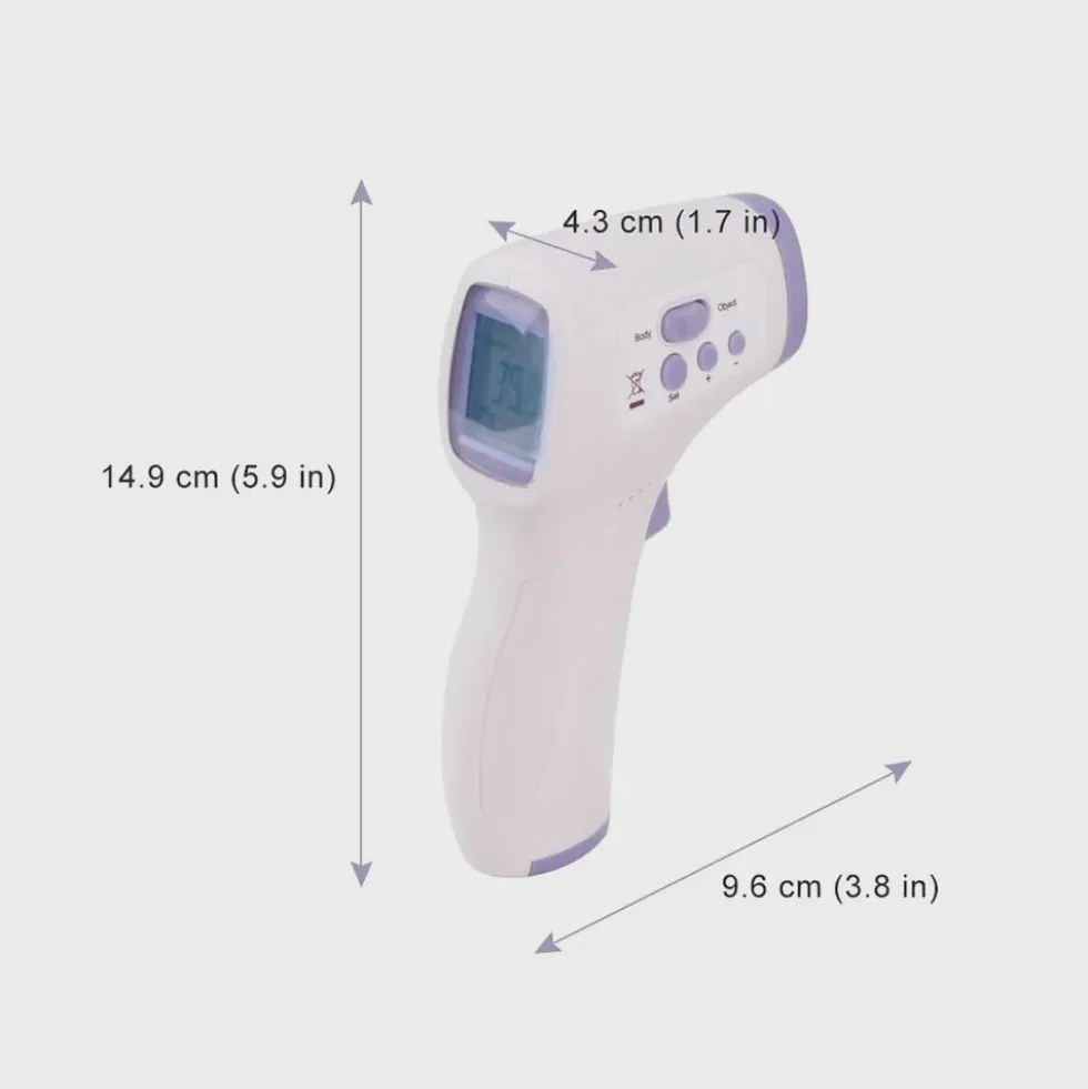 Febertermometer IR Beröringsfri 2-i-1 – Snabb Digital Termometer med LCD