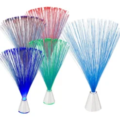 Fiberoptisk lampa / Färgskiftande LED-lampa 21 cm