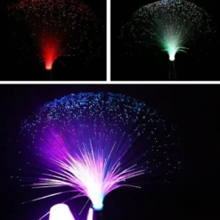 Fiberoptisk lampa / Färgskiftande LED-lampa 30 cm