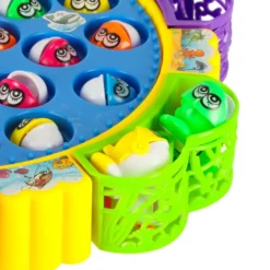 Fiskespel med 24 fiskar och 5 fiskespön, ljud, 1-5 spelare