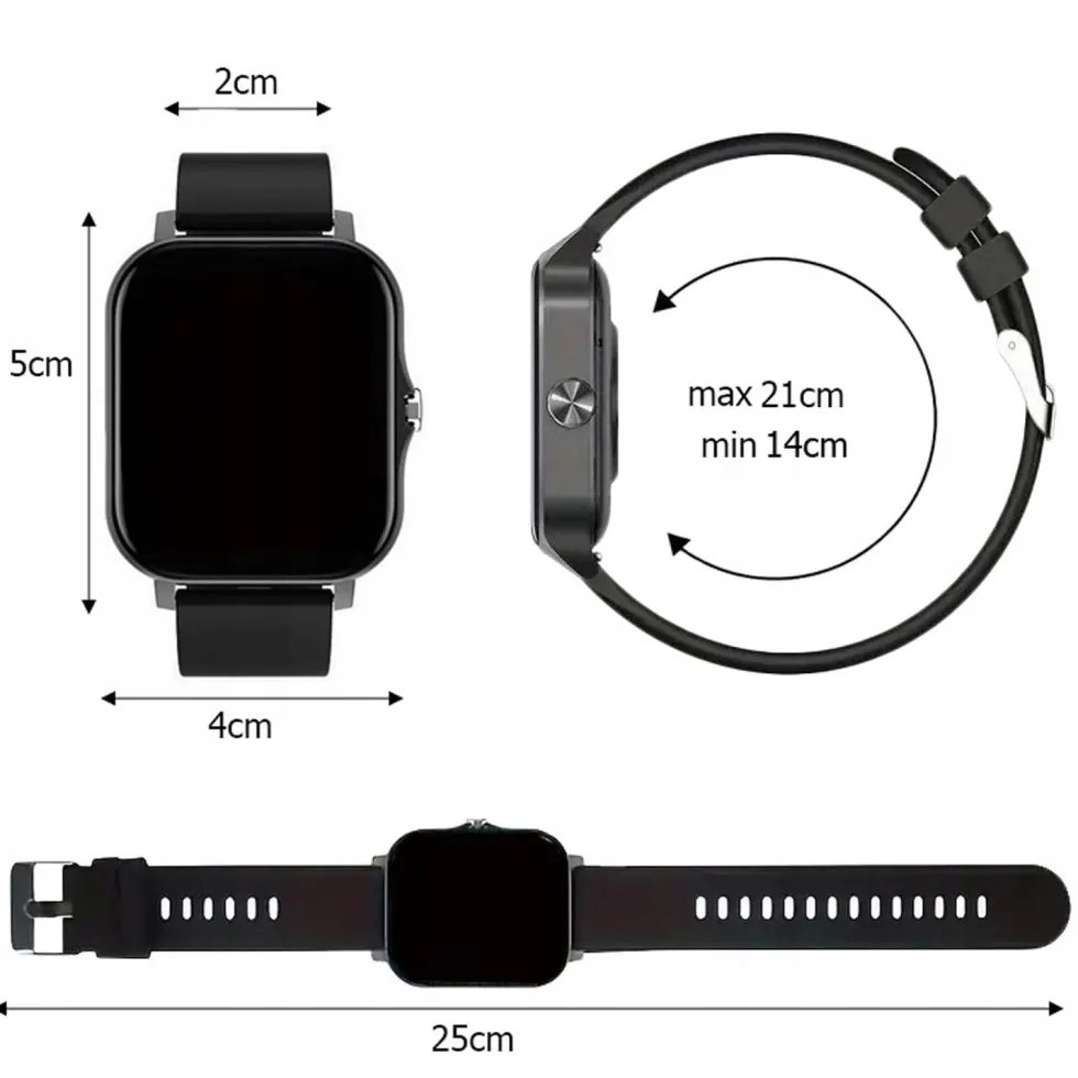 FitPro Android iOS Smartwatch med 2 armband, bluetooth och hälso-funktioner Rosa