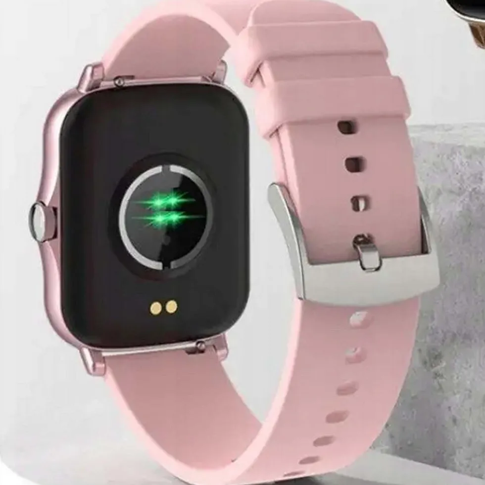 FitPro Android iOS Smartwatch med 2 armband, bluetooth och hälso-funktioner Rosa