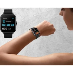 FitPro Bluetooth Smartwatch med 2st Armband - Puls, Blodtryck, Sömn och Rörelse Svart