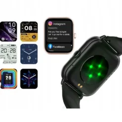 FitPro Bluetooth Smartwatch med 2st Armband - Puls, Blodtryck, Sömn och Rörelse Svart